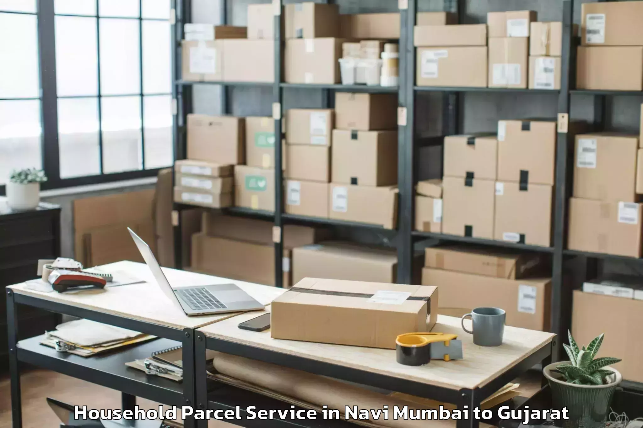 Navi Mumbai to Dhari Household Parcel Booking